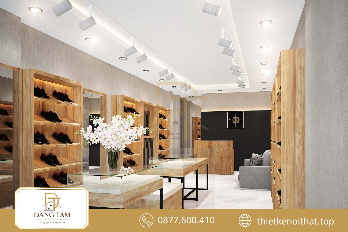 Khai thác chiều cao giúp shop nhỏ tăng diện tích trưng bày mà vẫn thoáng