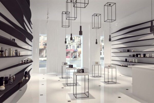 thiết kế shop nước hoa