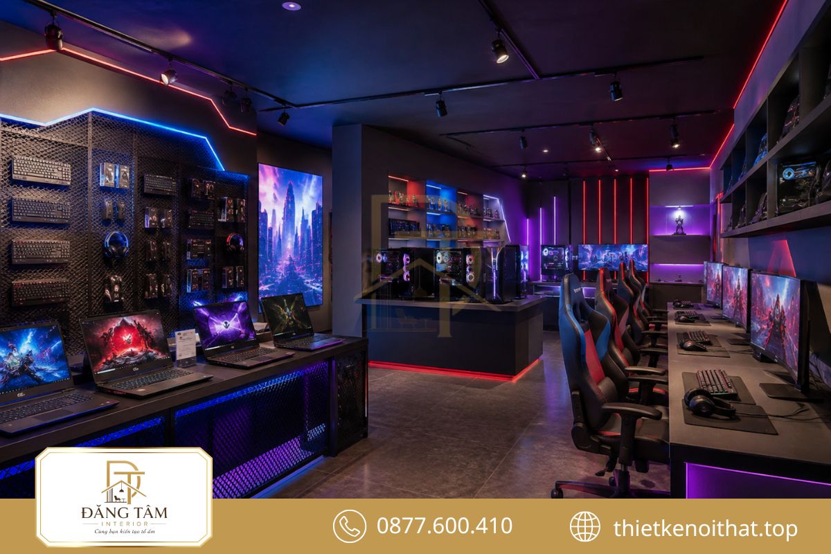 Ánh sáng điểm nhấn tạo chất gaming rõ nét mà không gây rối mắt