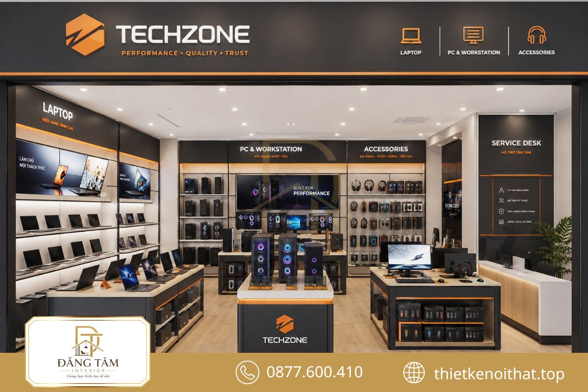 Thiết kế đồng bộ giúp chuỗi showroom giữ hình ảnh thống nhất tại mọi điểm