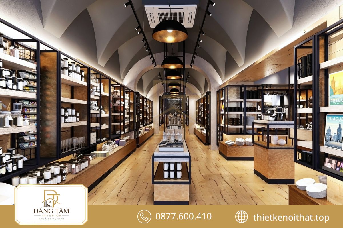 Showroom Industrial tạo phông nền mạnh mẽ giúp sản phẩm nổi bật hơn