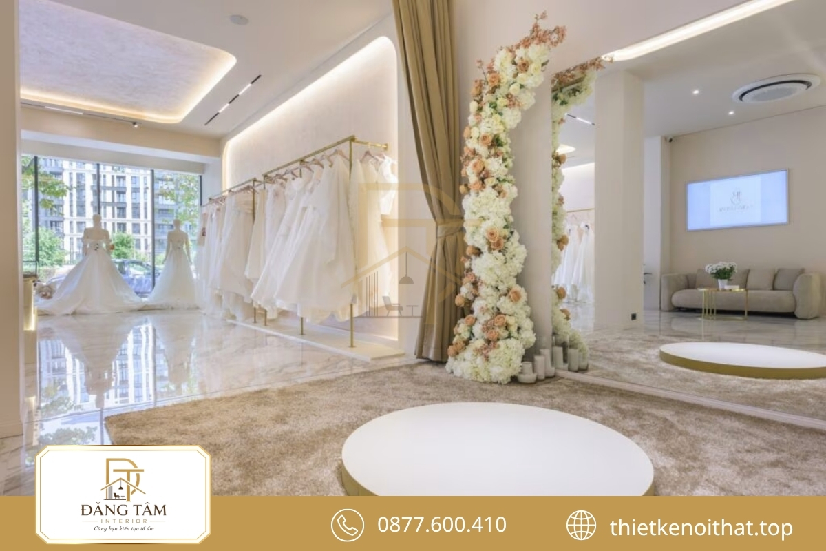 Studio váy cưới cổ điển châu Âu mang vẻ lãng mạn và thanh lịch