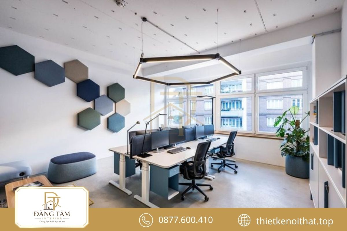 Thiết kế văn phòng 30m2 hiện đại với bố cục gọn và chuyên nghiệp 