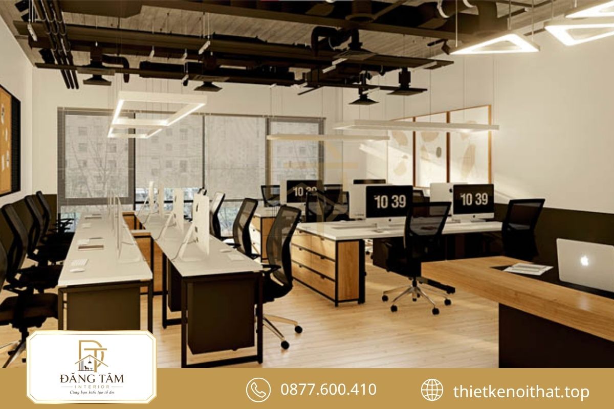 Thiết kế nội thất văn phòng 30m2 sáng tạo mang dấu ấn thương hiệu 