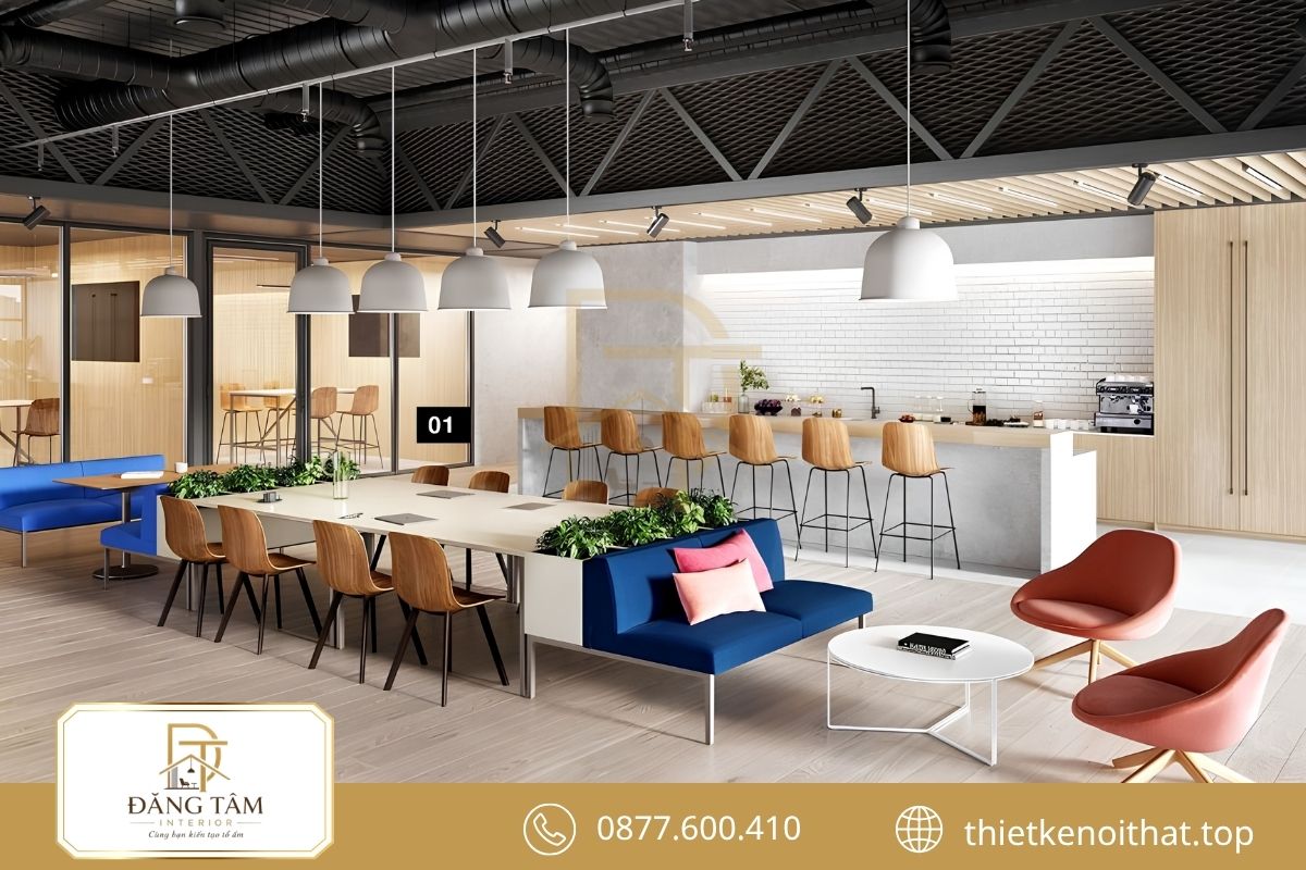 Văn phòng 30m2 Scandinavian sáng thoáng với gỗ và gam màu nhẹ 