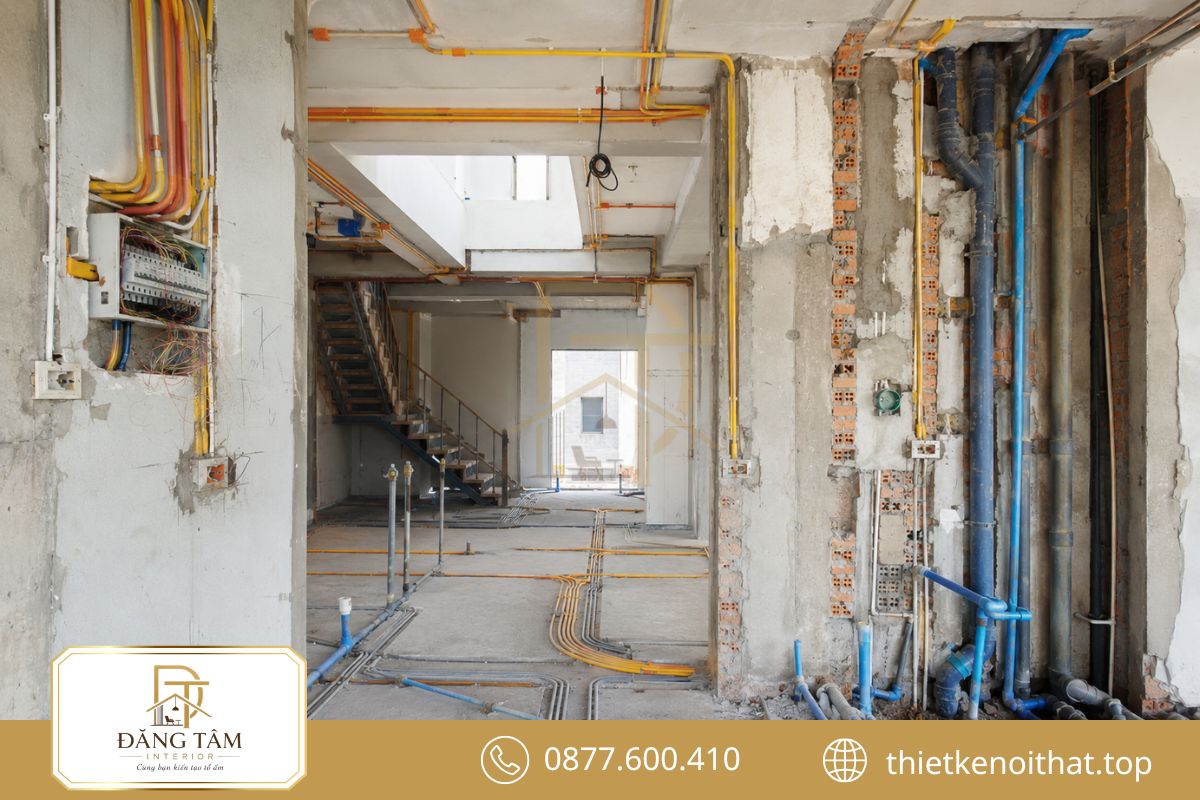 Điện nước đồng bộ giúp cải tạo nhà cấp 4 thành 2 tầng vận hành tốt