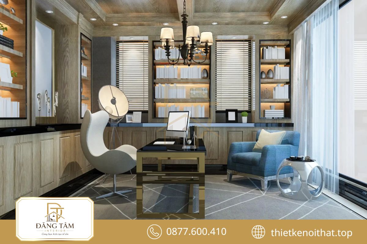Nội thất văn phòng giám đốc thêm chiều sâu nhờ phụ kiện chọn lọc