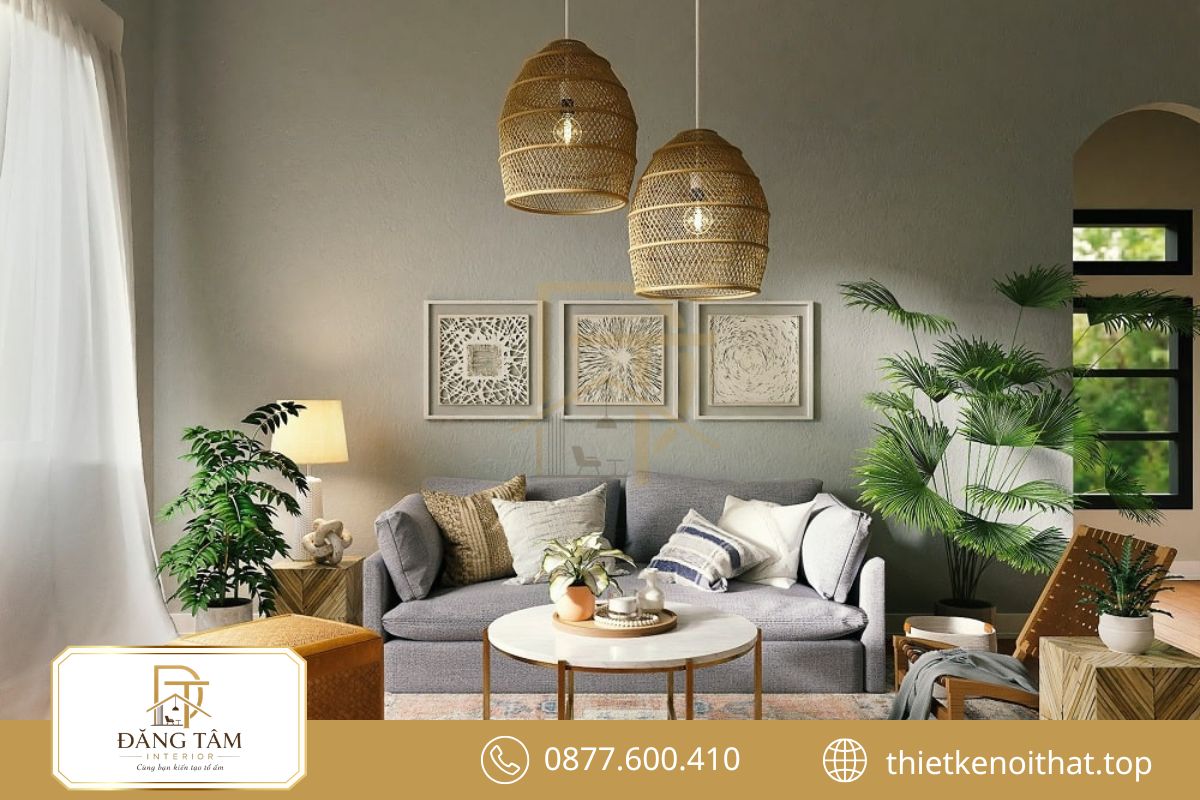 Tropical hiện đại tiết chế họa tiết và tập trung đường nét nội thất tinh gọn