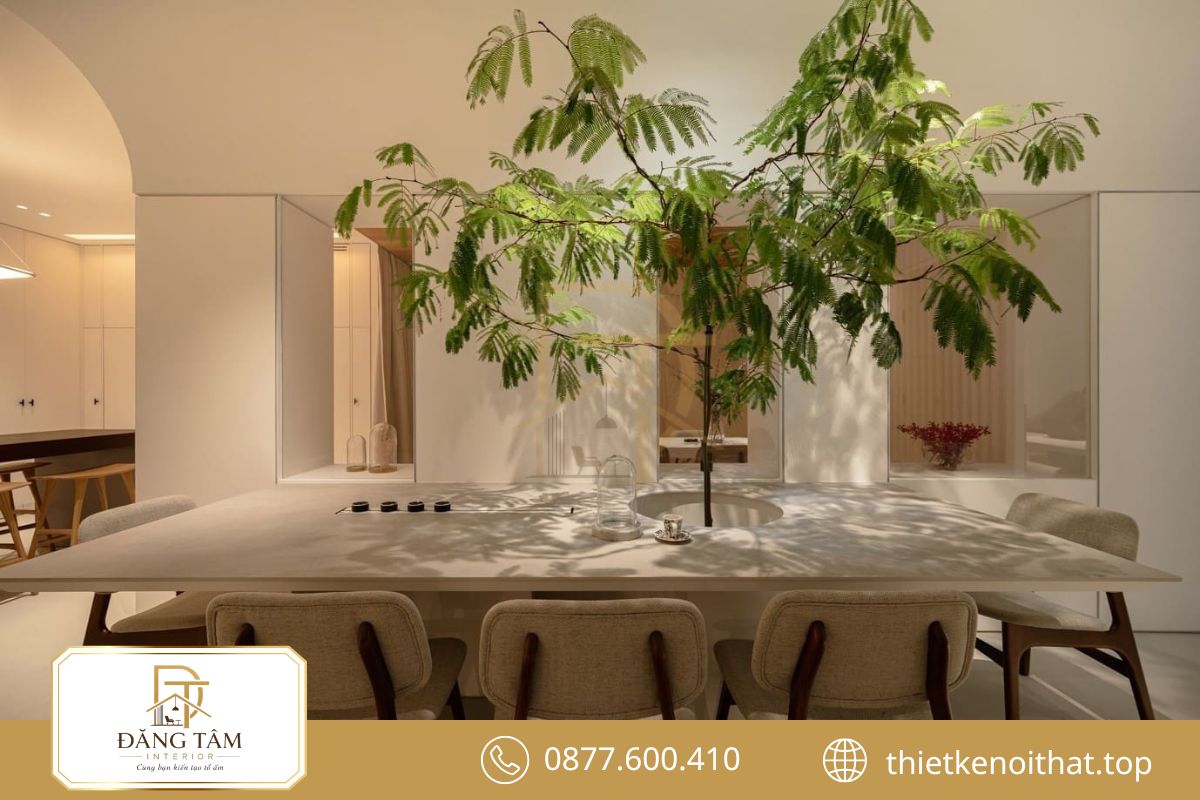 Gỗ mây tre và đá tạo chiều sâu cho phong cách nội thất Tropical