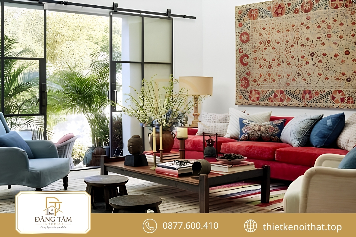 Vải dệt và họa tiết thủ công tạo chiều sâu giàu cá tính cho Bohemian
