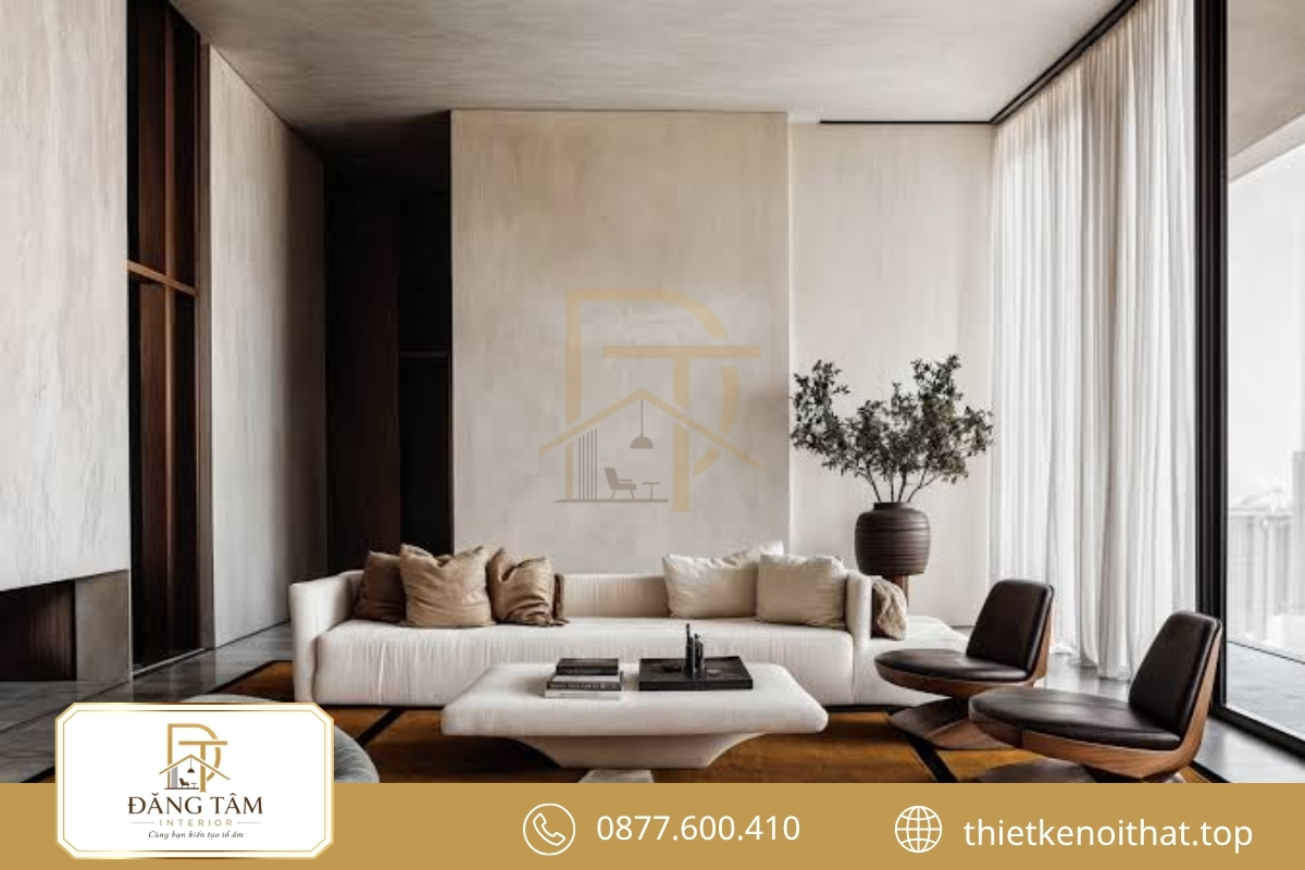 Nội thất phong cách cổ điển cá nhân hóa với vật liệu tự nhiên cao cấp 