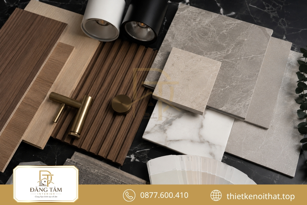 Vật liệu hoàn thiện ảnh hưởng mạnh đến chi phí sửa nhà 100m2 