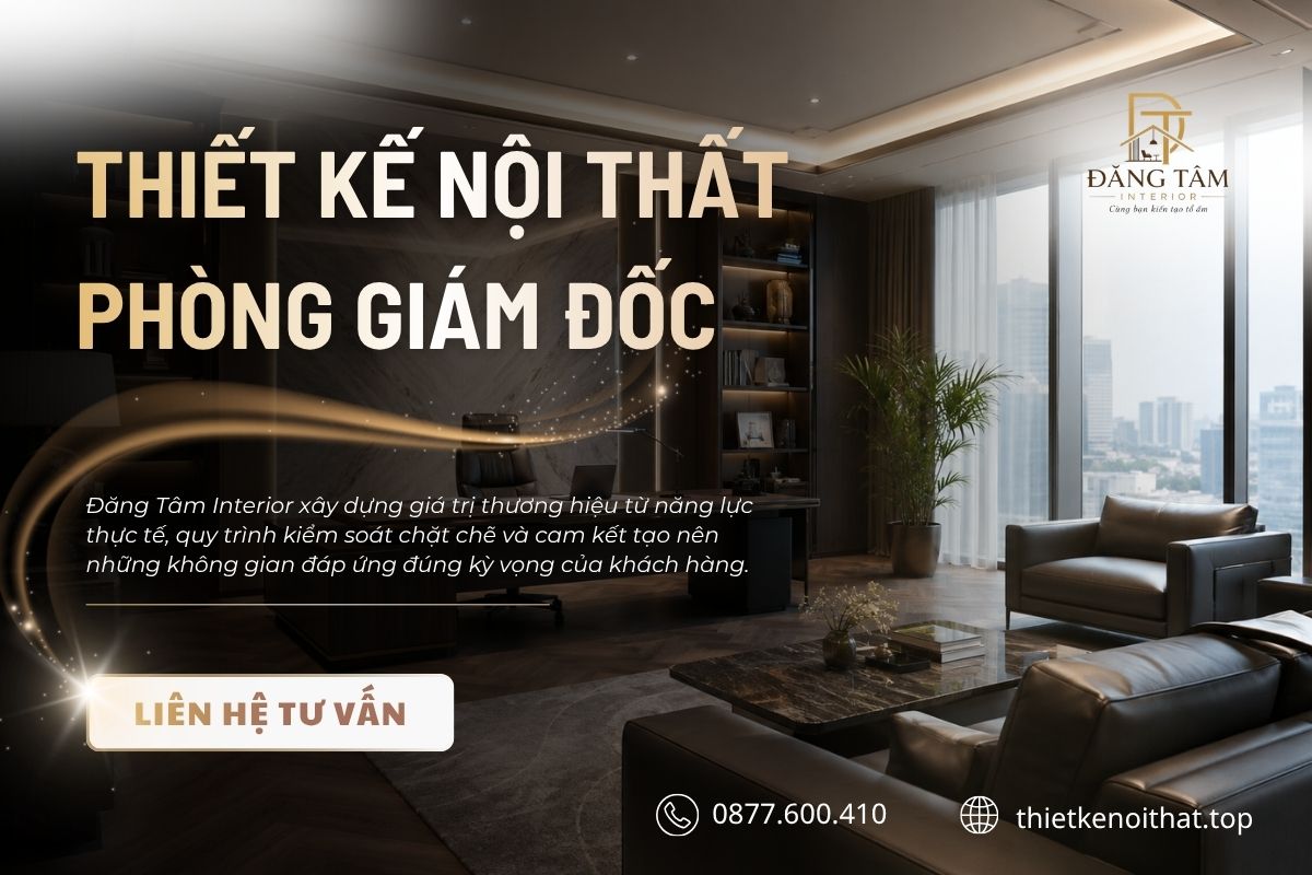 Đăng Tâm Interior đồng hành cùng doanh nghiệp trong toàn bộ quá trình thiết kế và thi công