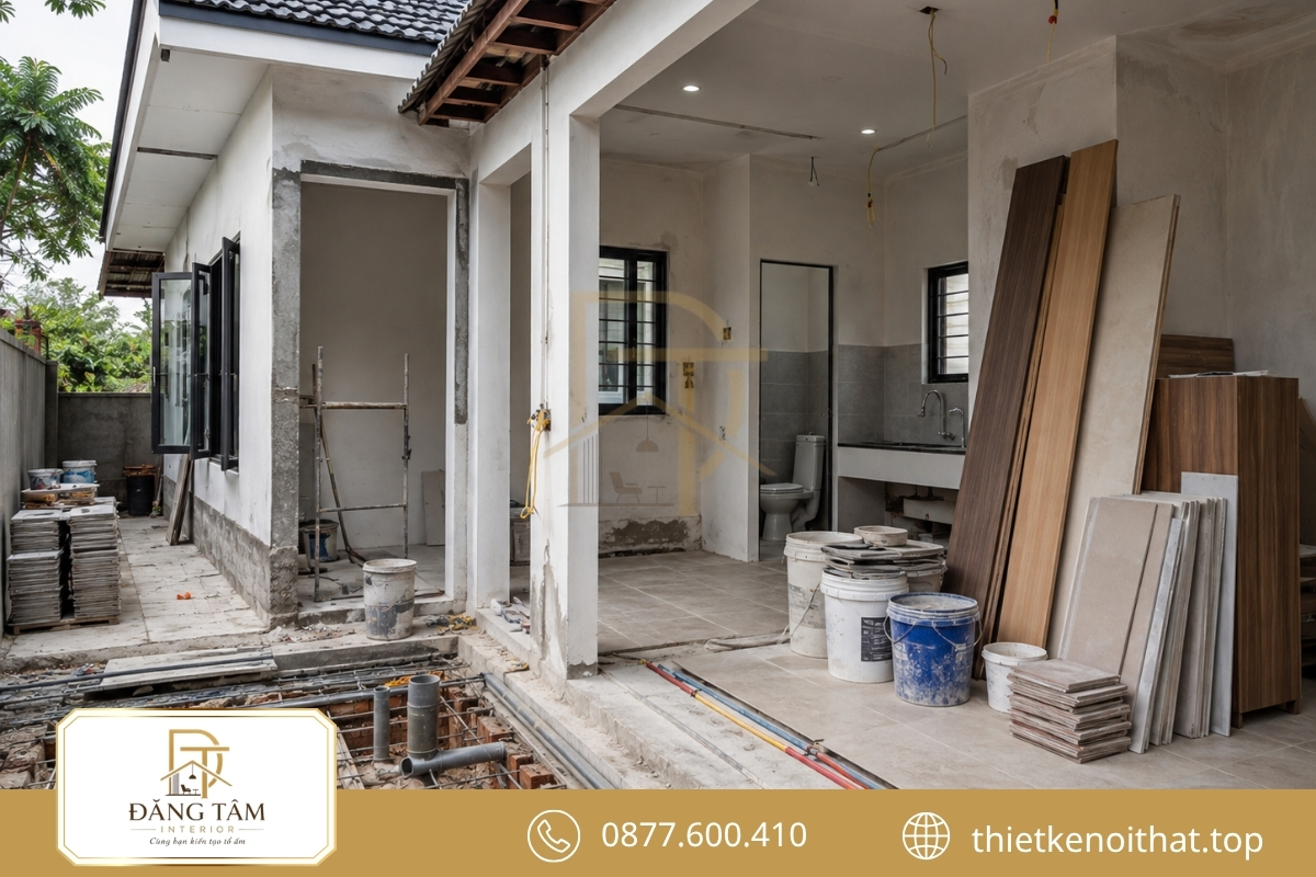 Các yếu tố ảnh hưởng chi phí cải tạo nhà cấp 4 50m2 